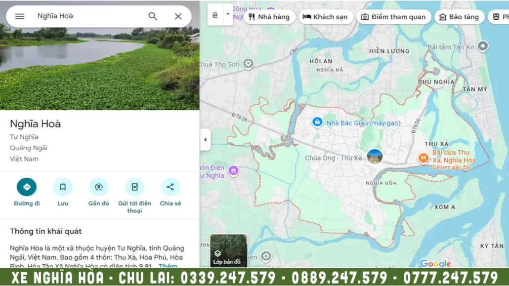 bản đồ xã nghĩa hòa tư nghĩa quảng ngãi