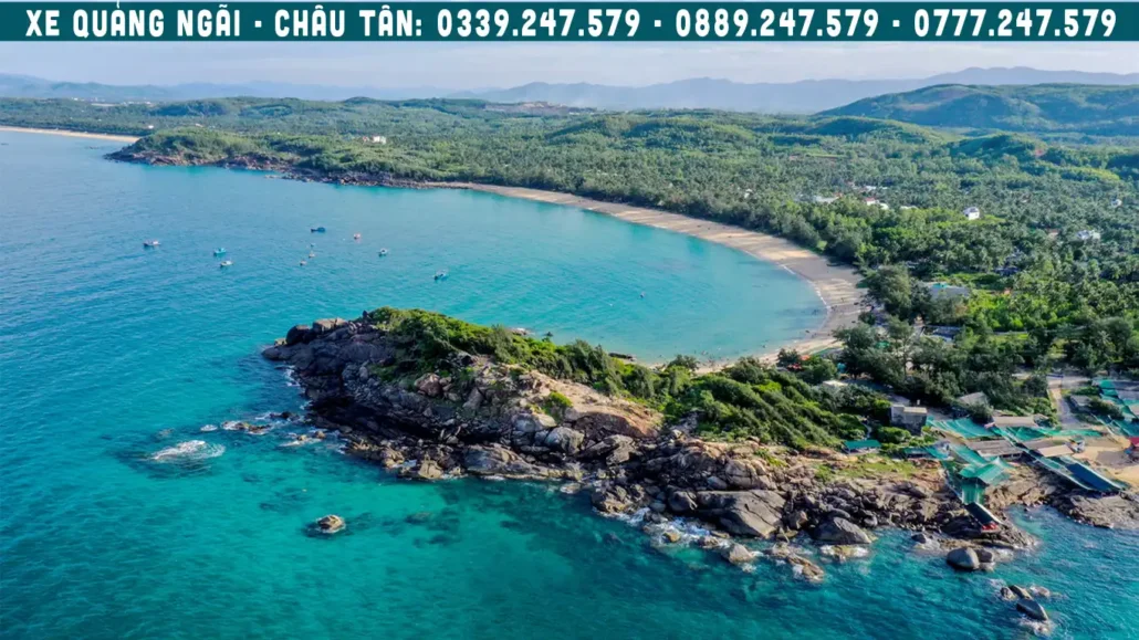 biển châu tân gần cảng sa kỳ đi lý sơn