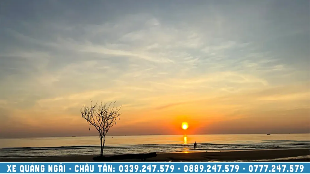 ngắm hoàng hôn tại châu tân bình châu