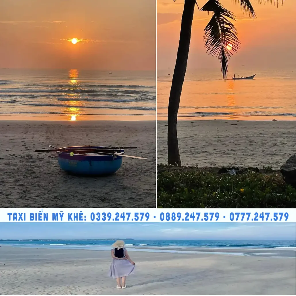 SĐT Taxi Mỹ Khê Quảng Ngãi, hoàng hôn biển mỹ khê