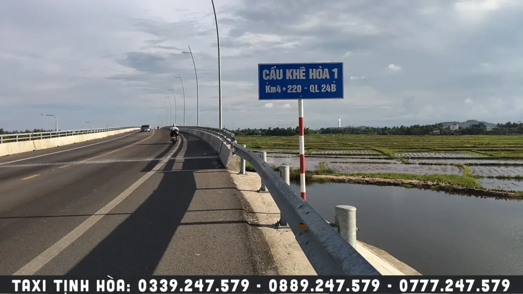 cầu khê hòa, đặt xe taxi tịnh hòa