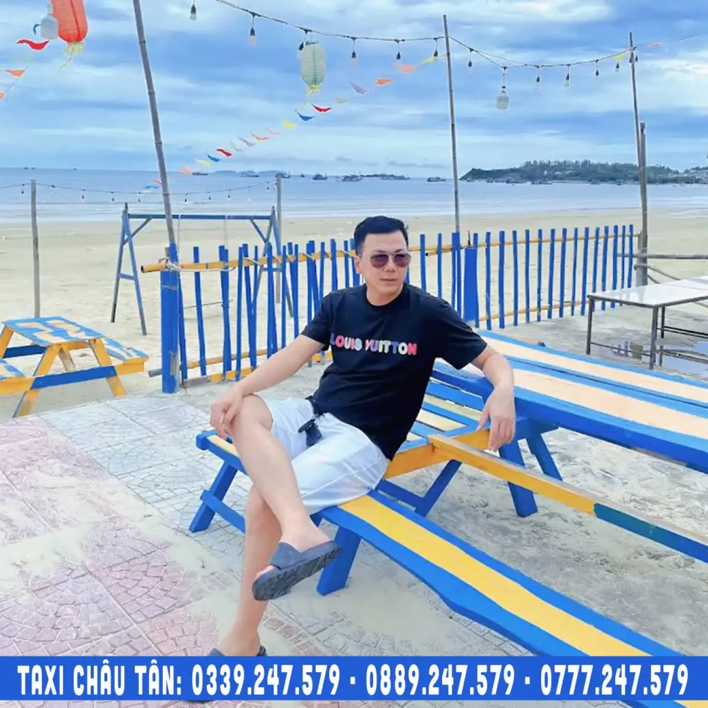 chụp hình check-in ở bãi tắm châu tân quảng ngãi