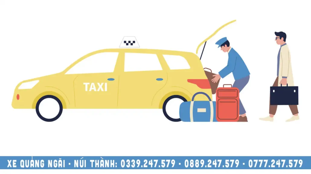 chất hành lý lên xe đi sân bay chu lai