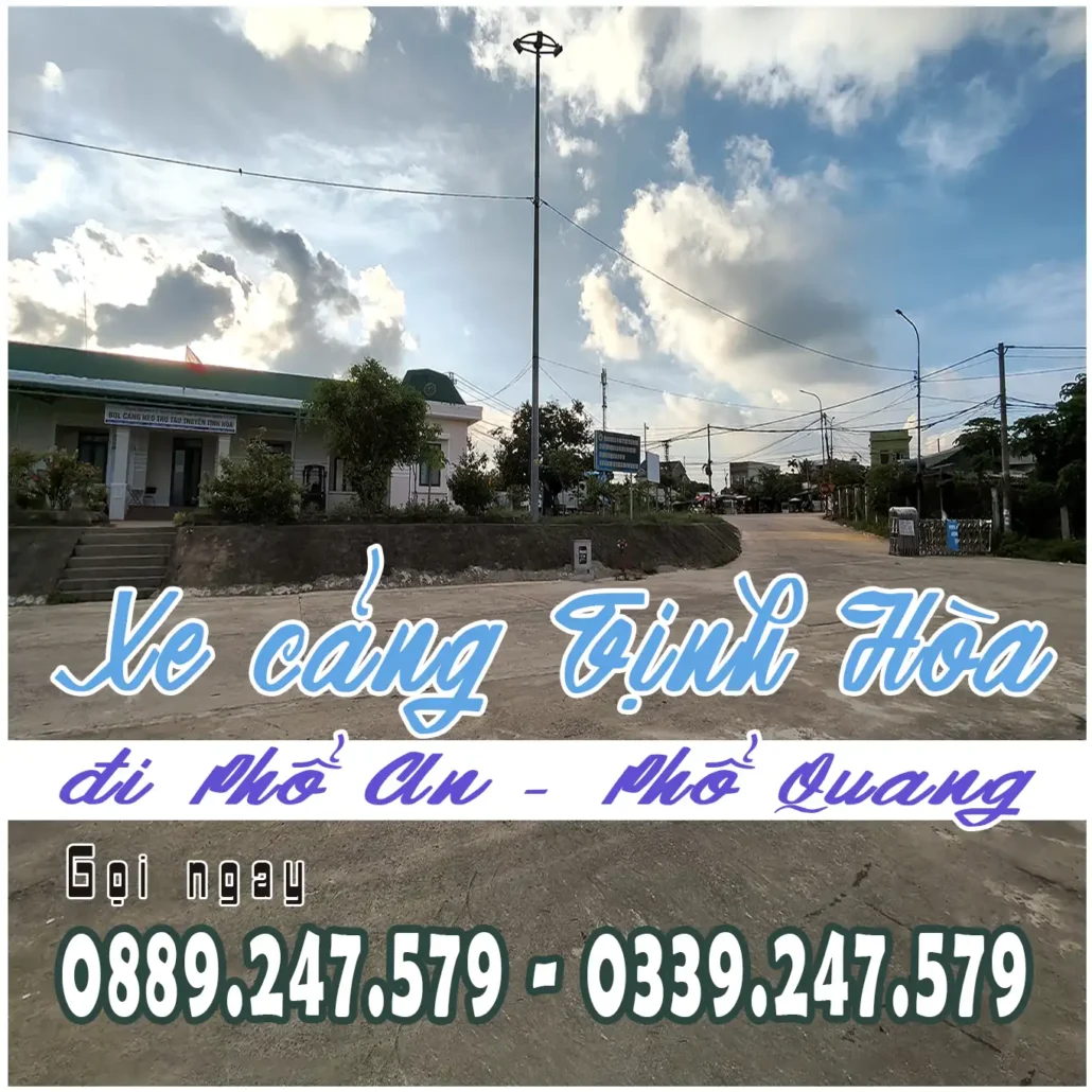 Xe Cảng Tịnh Hòa đi Phổ An, Phổ Quang, Sa Huỳnh Đức Phổ