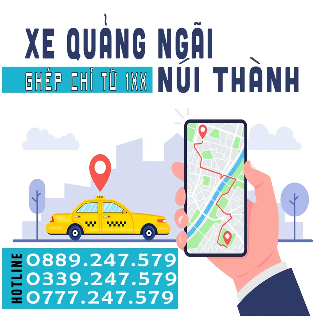 Xe Quảng Ngãi đi Núi Thành khởi hành hàng ngày chỉ từ 100k