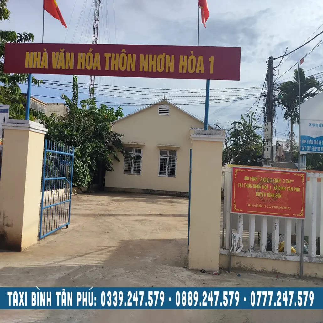 nhà văn hóa thôn nhơn hòa 1 thuộc xã bình tân phú quảng ngãi