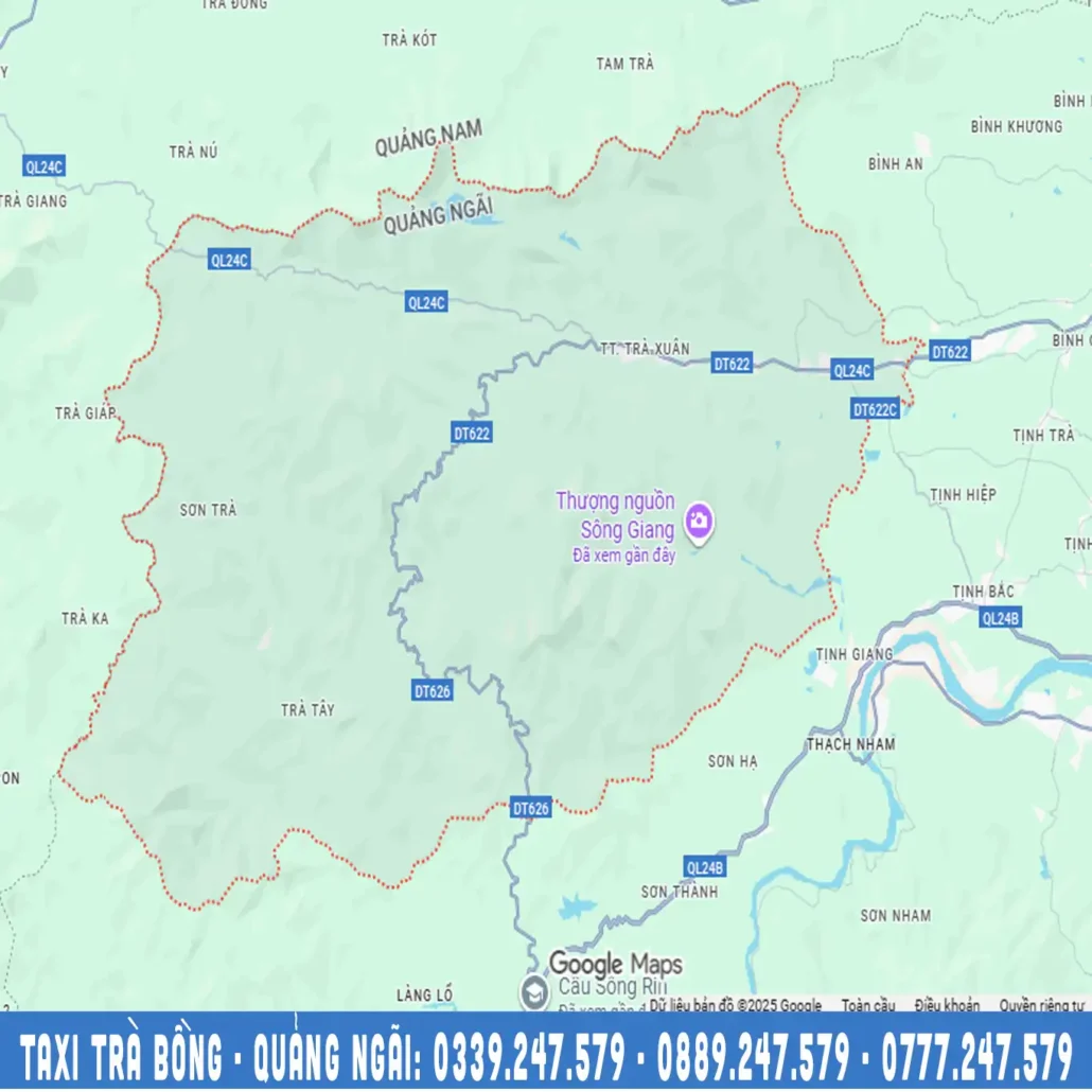 bản đồ huyện trà bồng quảng ngãi