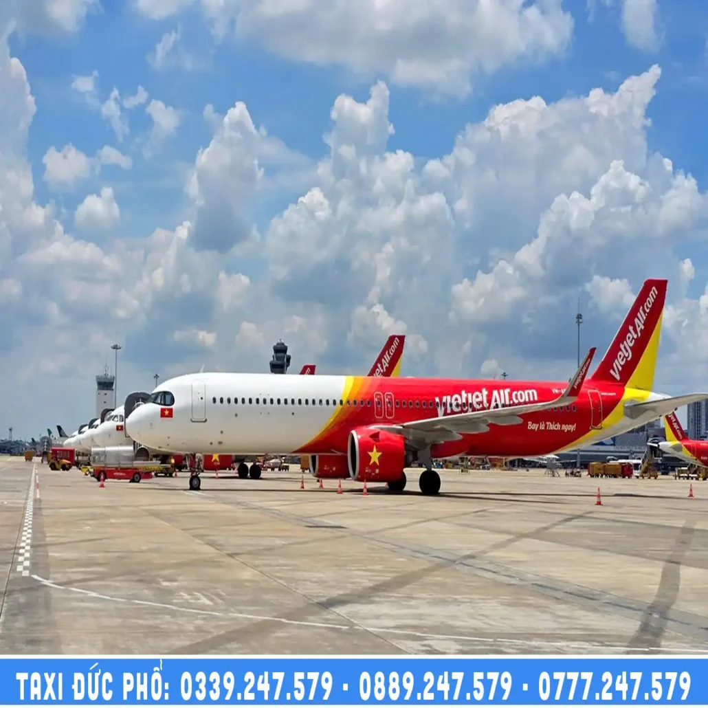 Đức Phổ đi sân bay Chu Lai