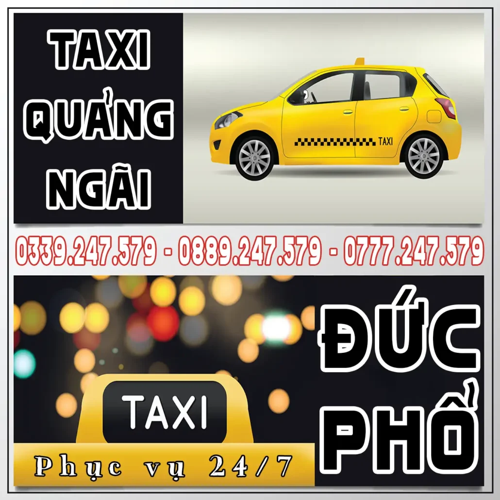 Taxi Đức Phổ Quảng Ngãi giá rẻ