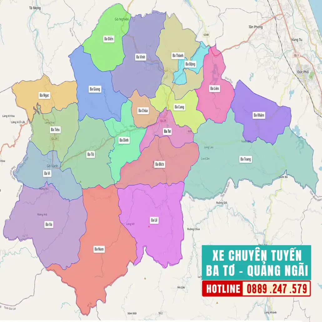 bản đồ hành chính huyện ba tơ quảng ngãi trước sáp nhập