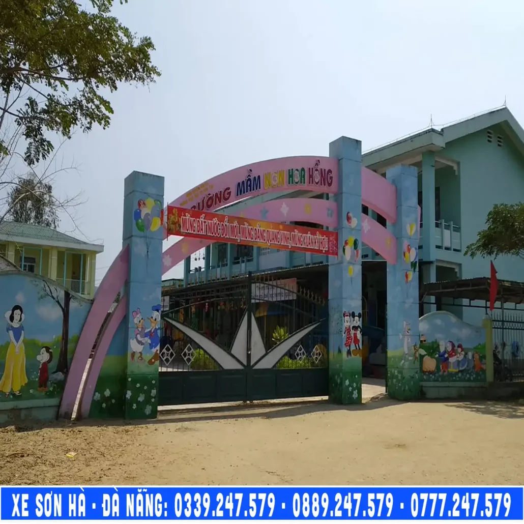 trường mầm non hoa hồng sơn hà, đặt xe từ sơn hà đi đà nẵng