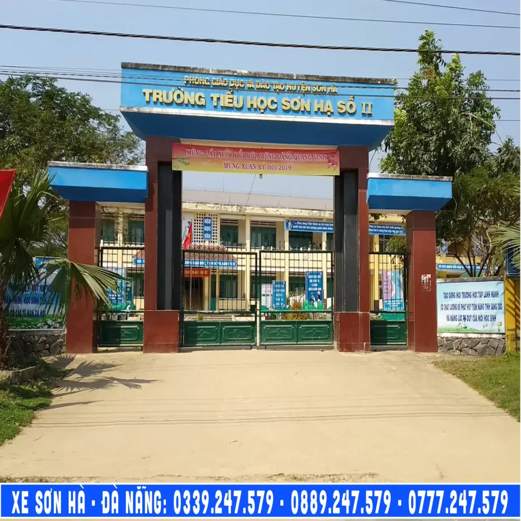 trường tiểu học sơn hạ số 2, đặt taxi sơn hà qua số 0889247579