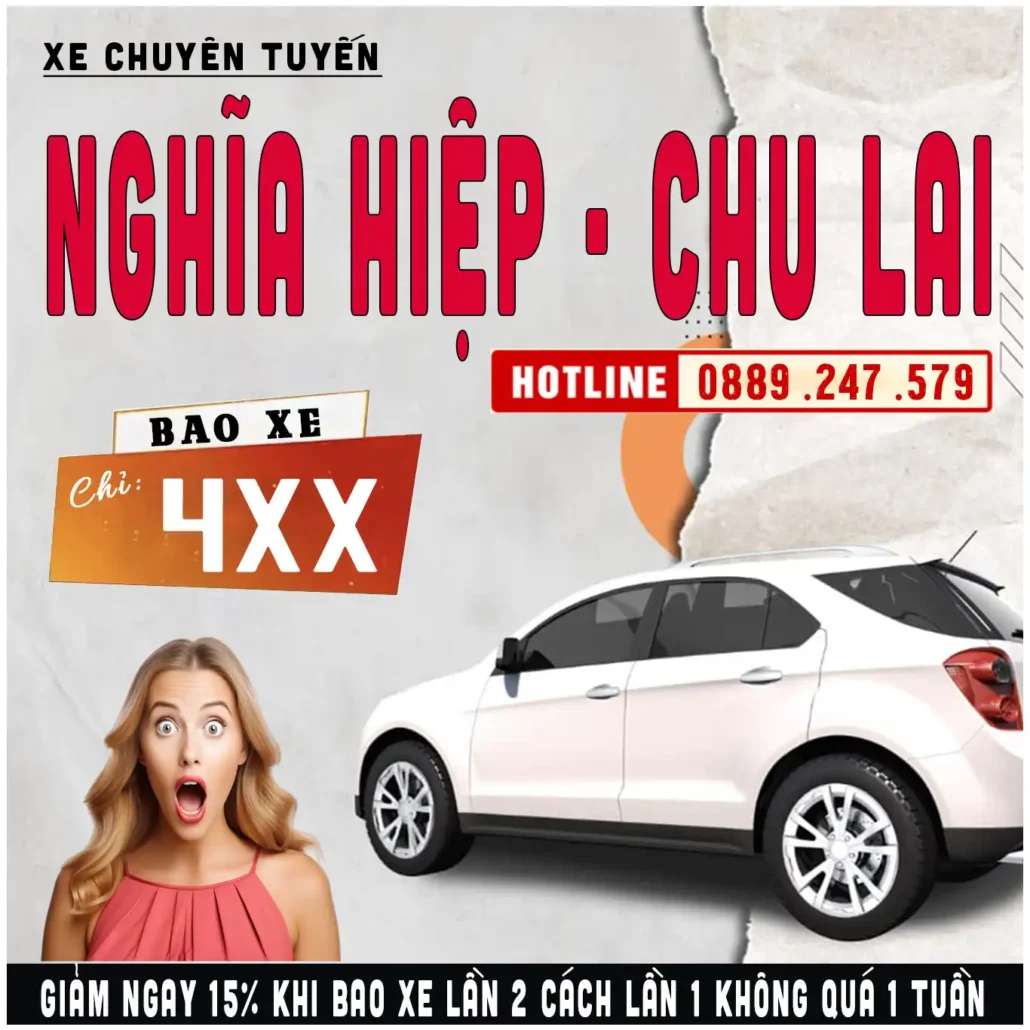 Xe Nghĩa Hiệp đi Chu Lai đưa đón tận nhà chỉ từ 4xx