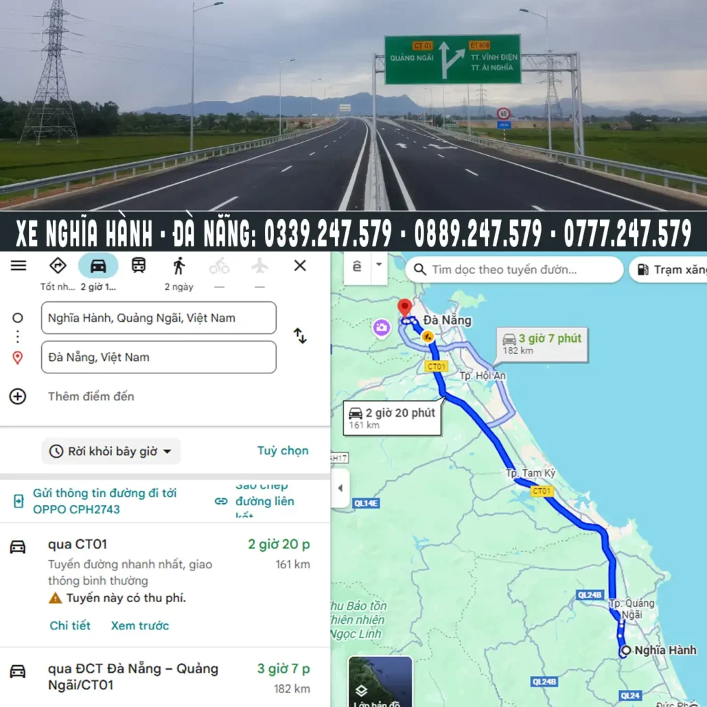 xe ghép Quảng Ngãi Đà Nẵng đưa đón tận nơi chỉ từ 200k