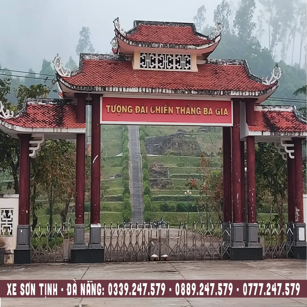 tượng đài chiến thắng Ba Gia, xe ghép Sơn Tịnh