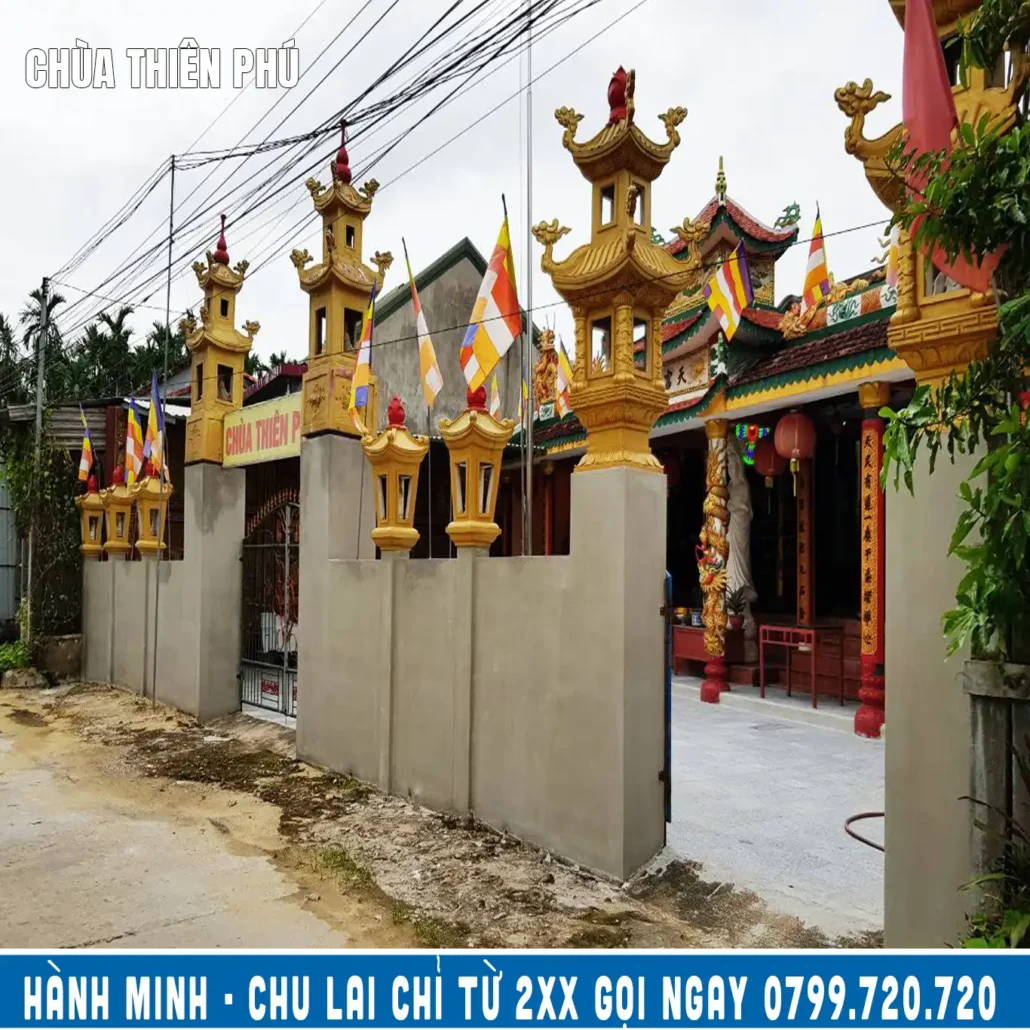 chùa thiên phú hành minh đi sân bay chu lai
