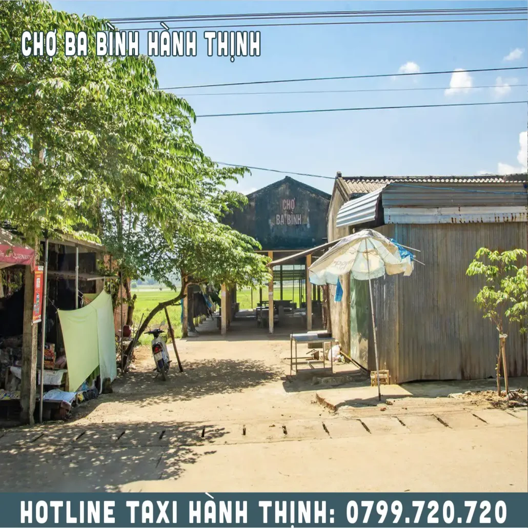 chợ ba bình hành thịnh, xe nghĩa hành thịnh đi chu lai