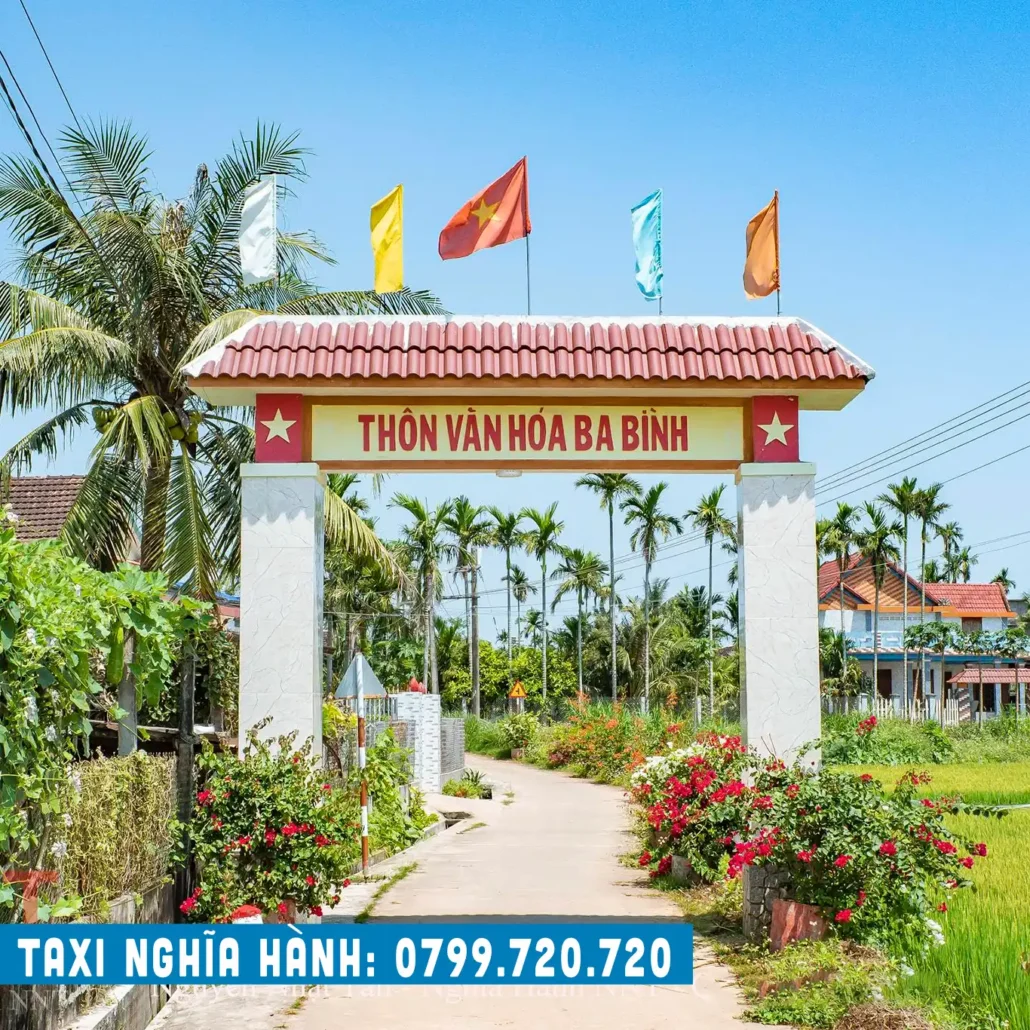 cổng chào thôn văn hóa ba bình hành thịnh nghĩa hành