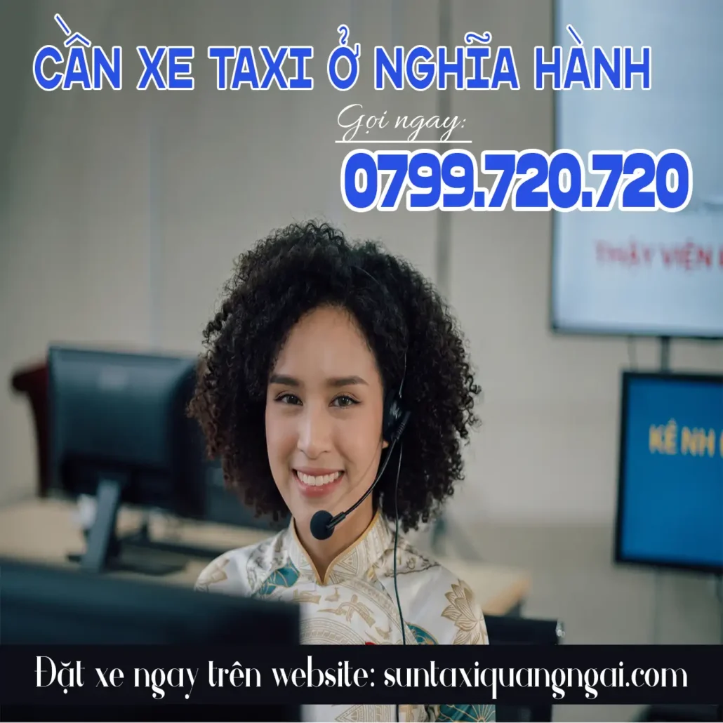 đặt xe taxi nghĩa hành, xe hành minh đi chu lai giá rẻ