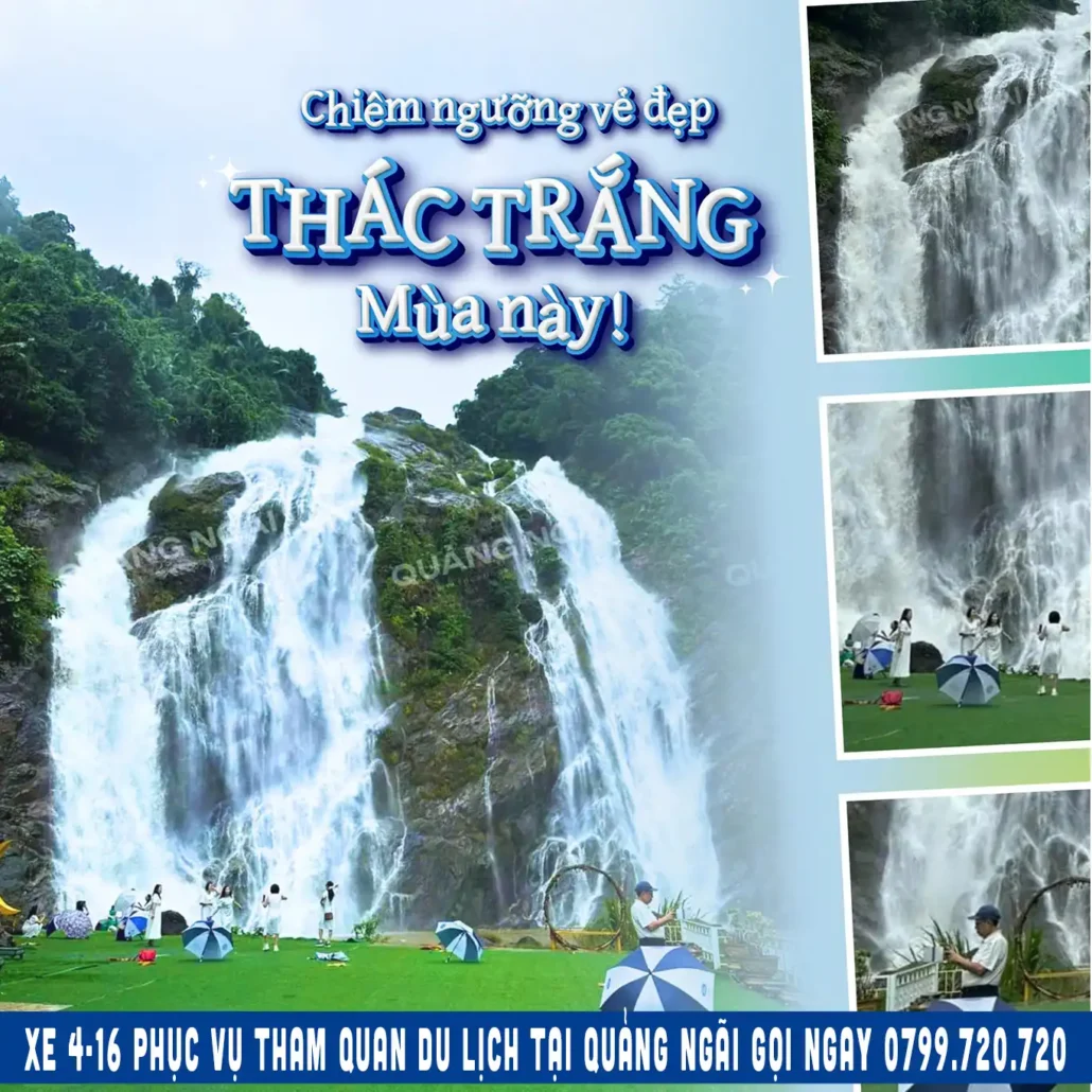 chiêm ngưỡng vẻ đẹp của thác trắng quảng ngãi