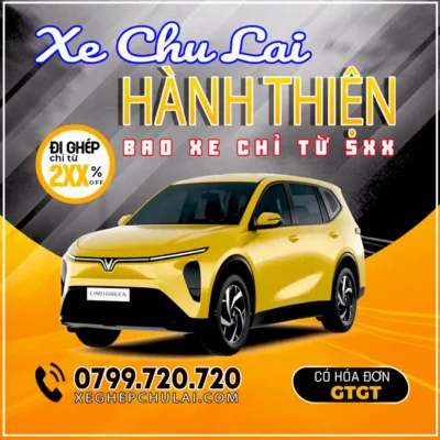 Xe Hành Thiện đi Chu Lai bao xe chỉ từ 5xx