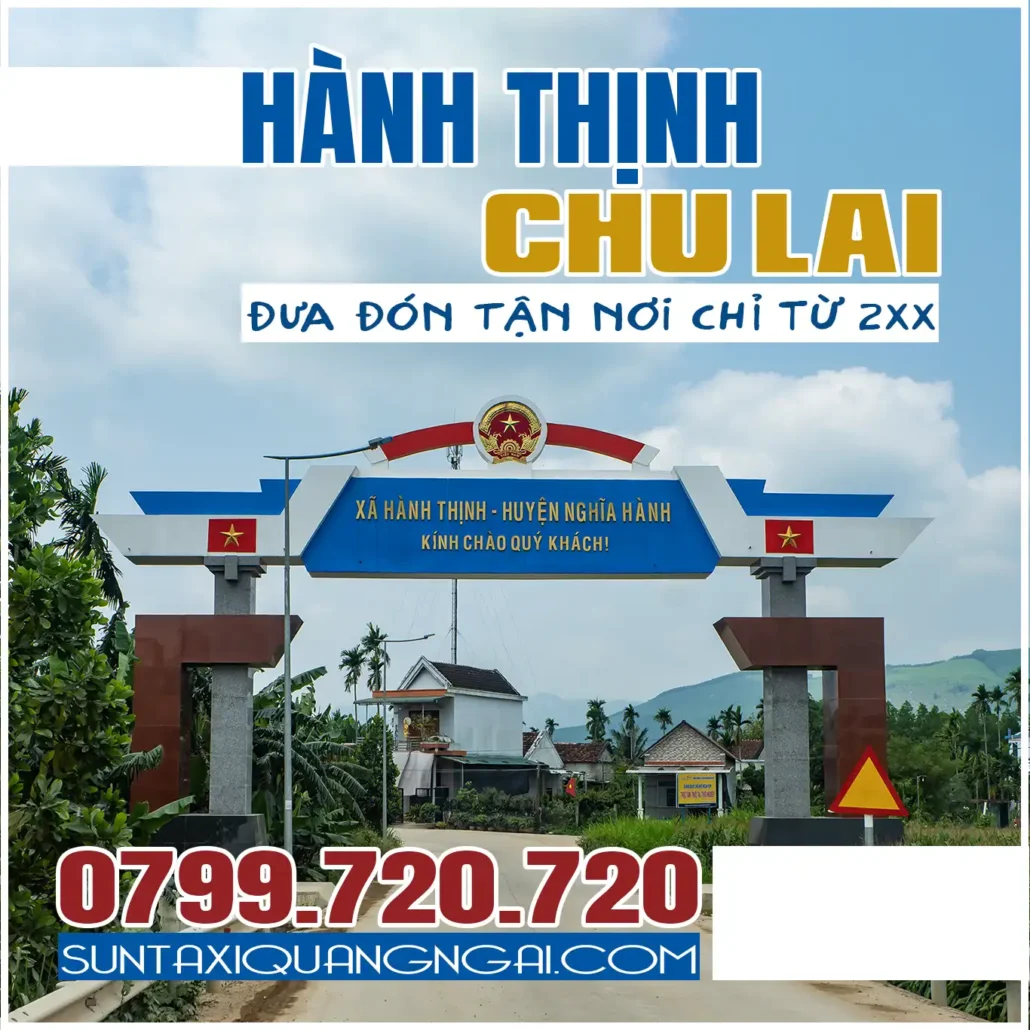 Xe Hành Thịnh đi Chu Lai giá cực rẻ