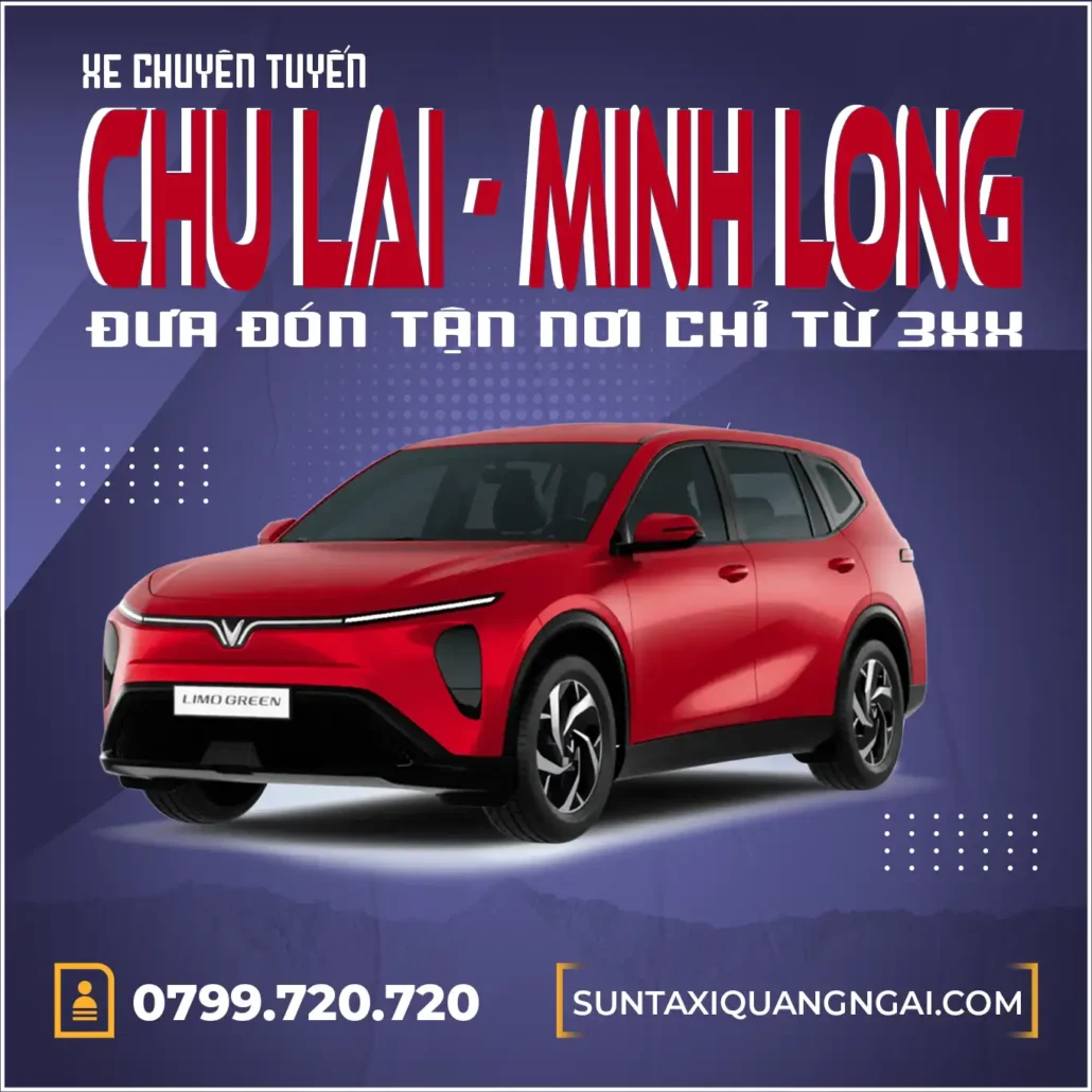 Xe Minh Long đi Chu Lai bao nguyên xe chỉ từ 6xx