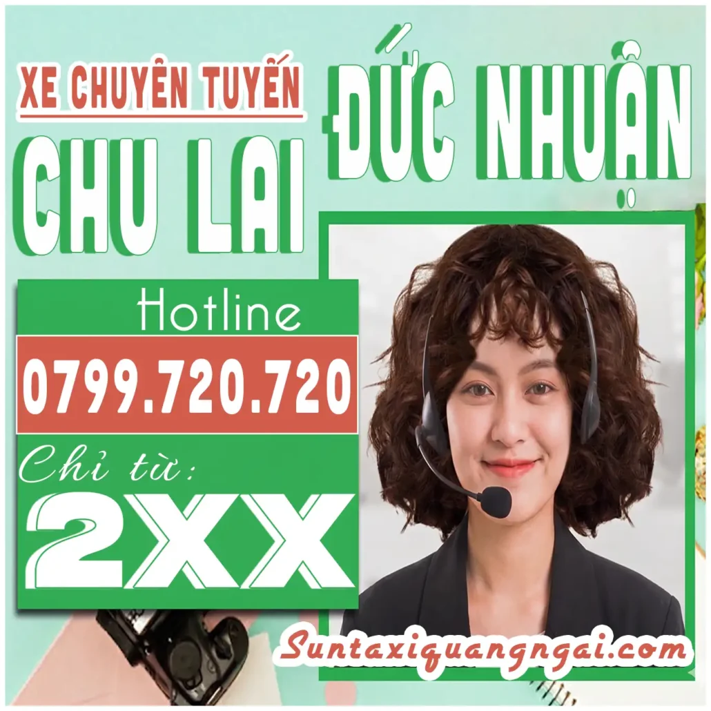 Đặt Xe Chu Lai Đi Đức Nhuận chỉ từ 2xx