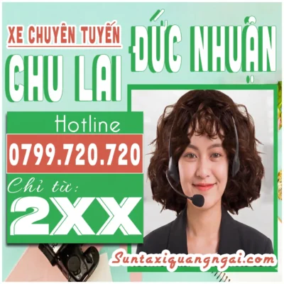 Đặt Xe Chu Lai Đi Đức Nhuận chỉ từ 2xx