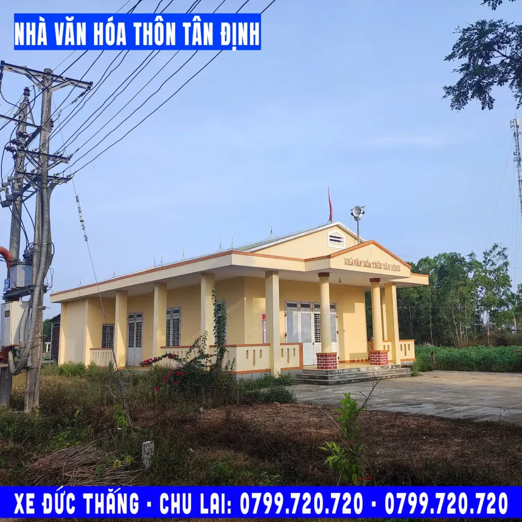 nhà văn hóa thôn tân định đức thắng mộ đức  quảng ngãi đi chu lai