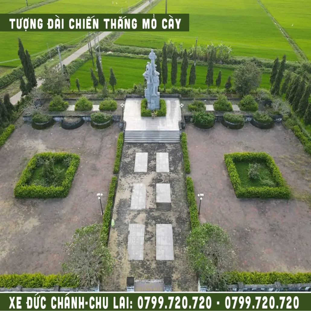 Tượng đài chiến thắng Mỏ Cày Đức Chánh Mộ Đức đi Chu Lai