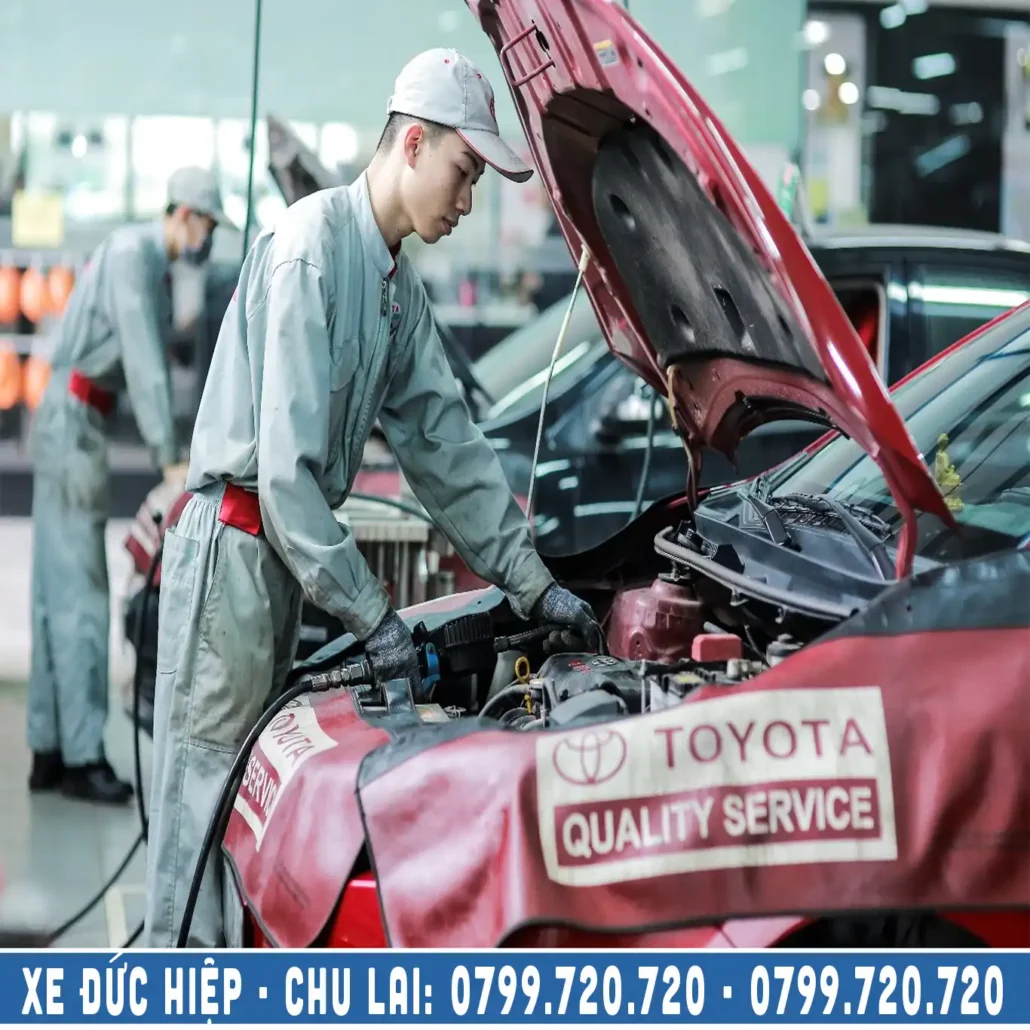qui trình bảo dưỡng xe ghép mộ đức đi sân bay chu lai