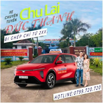 Xe Đức Thạnh đi Chu Lai chỉ từ 2xx với Taxi Mộ Đức
