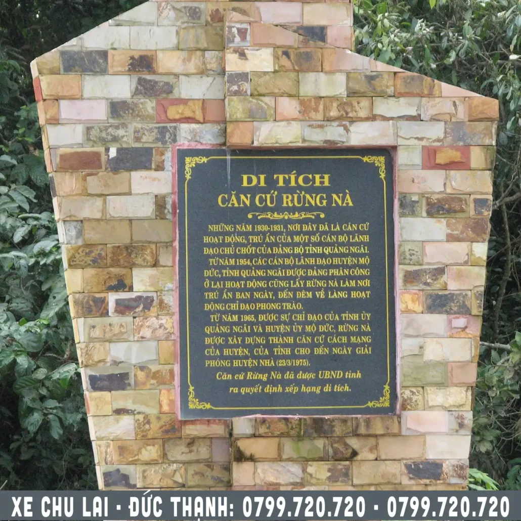 di tích căn cứ rừng nà đức thạnh mộ đức