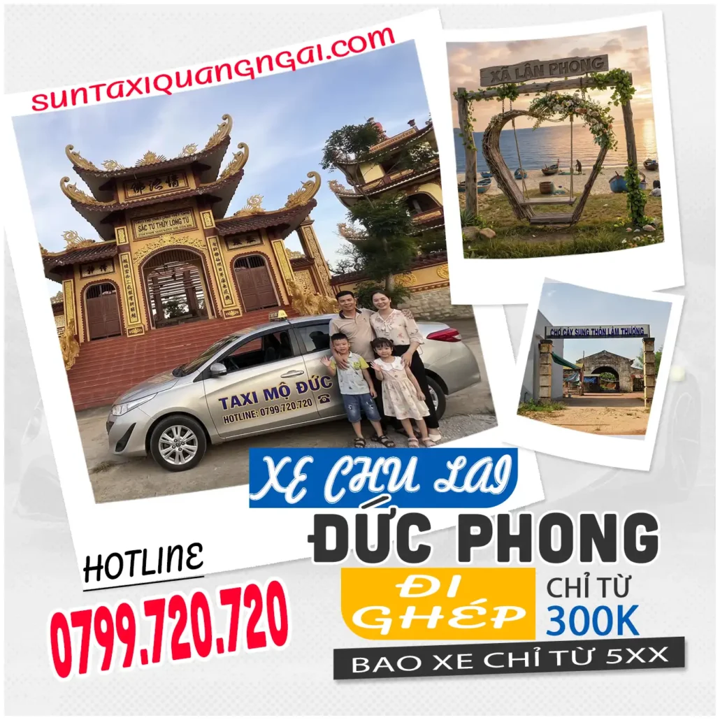 xe đức phong đi chu lai giá rẻ