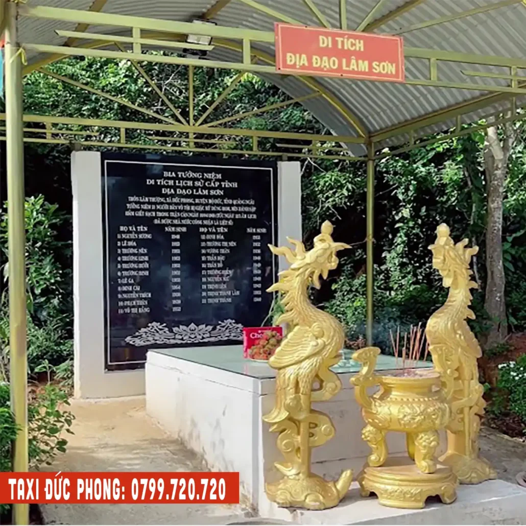 di tích địa đạo Lâm Sơn Đức Phong Mộ Đức