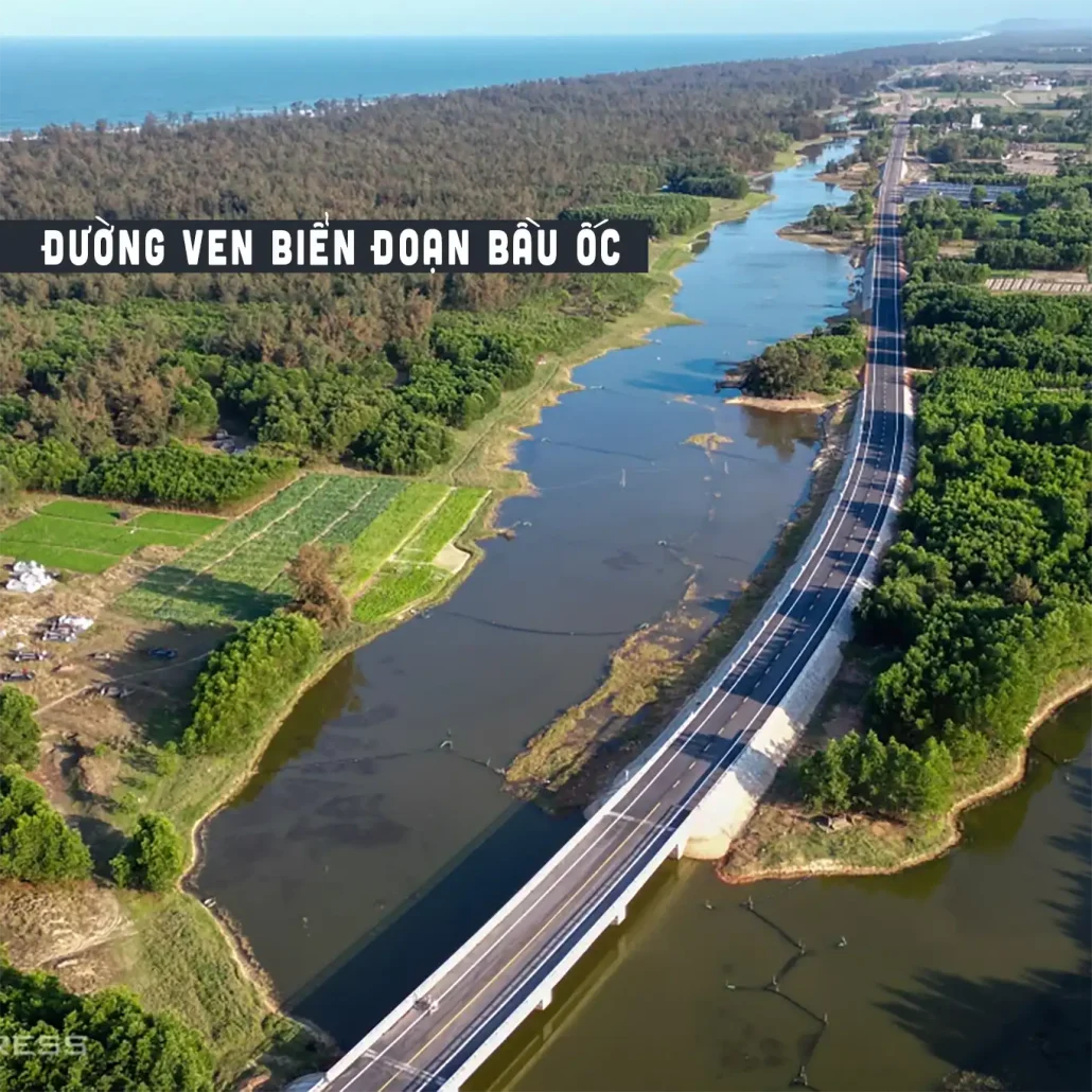 đường ven biển đoạn qua xã đức minh đi chu lai
