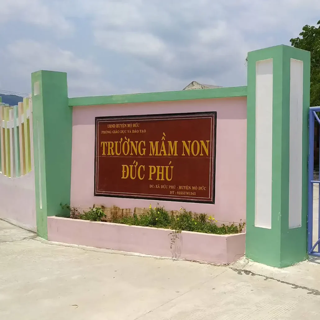 Trường mầm non Đức Phú đi Chu Lai