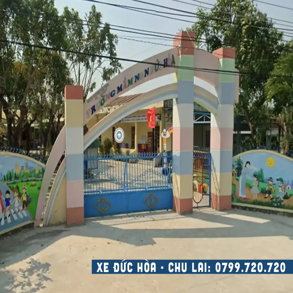 trường mầm non Đức Hòa Mộ Đức đi Chu Lai