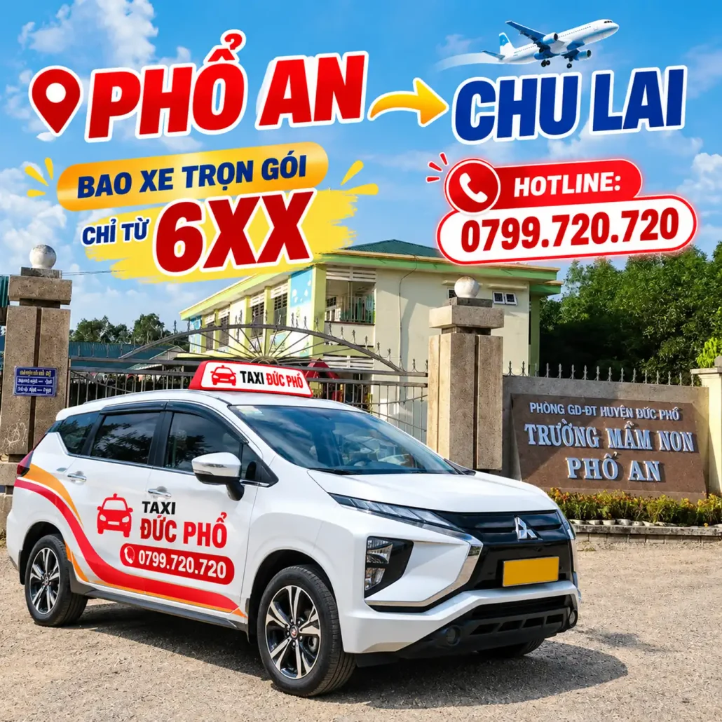 Đặt Xe Ghép Phổ An Chu Lai đưa đón tận nơi qua số hotline 0799.720.720