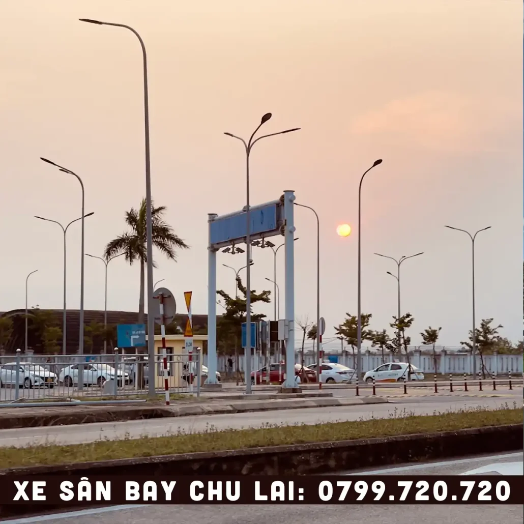 cổng vào sân bay Chu Lai đi Quảng Ngãi