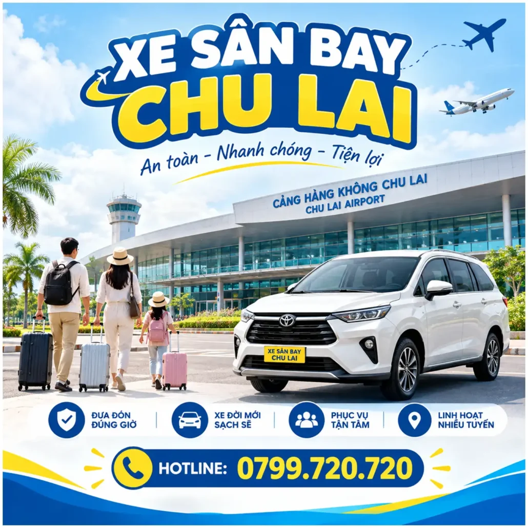 Xe sân bay Chu Lai giá cực rẻ